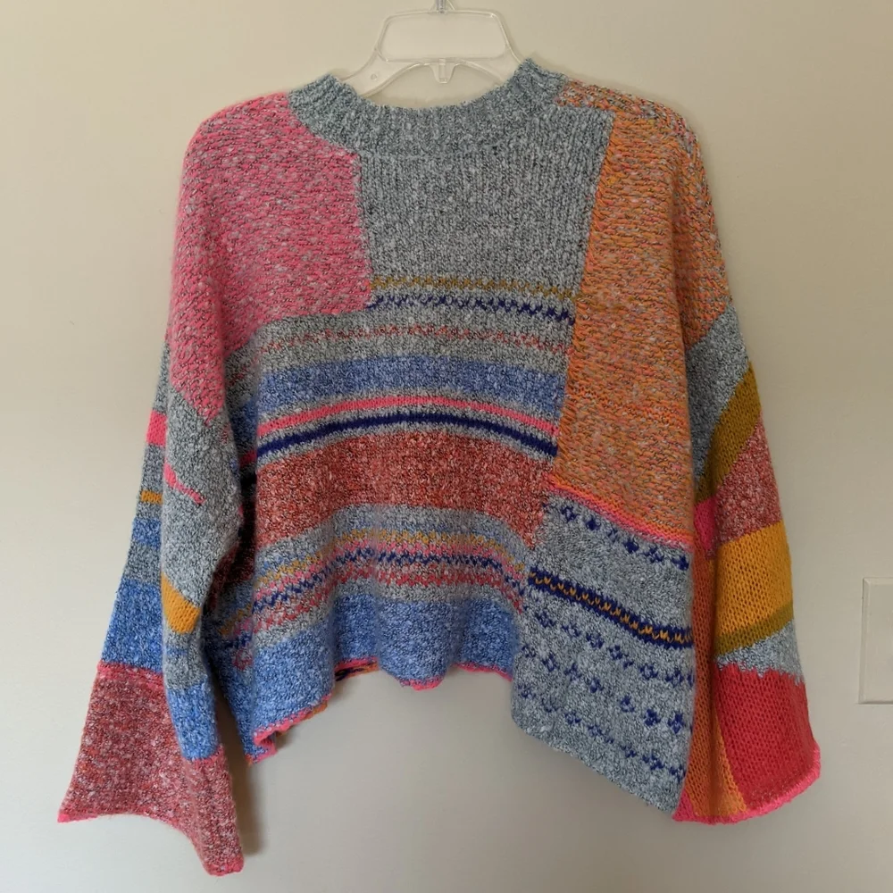 Moon & Madison multicolor cropped sweater - Picture 5 of 7